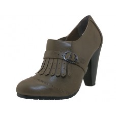HAILEY-Khaki - Wholesale Women's "Angeles Shoes" 4 Inches Heel Slip On Shoes ( *Khaki Color ) *Last 2 Case
